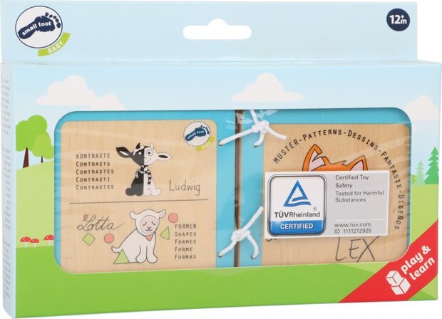 houten babyboekje Lex de wolf 9 cm