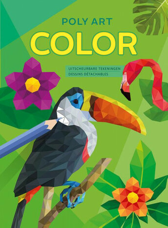 Poly Art kleurboek 28 x 20,5 cm 48 pagina&#039;s