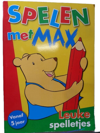 spelletjesboek voorgekleurd Spelen met Max