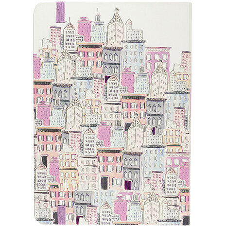 agenda Twilight City 12,7 x 17,8 cm papier roze