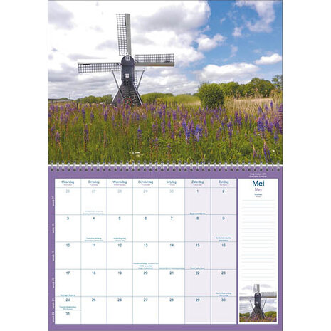 kalender Holland Panorama 23,5 x 33 cm papier