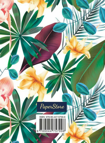 adresboek Tropical 14,8 cm papier/karton groen