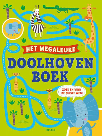het megaleuke doolhovenboek junior papier groen