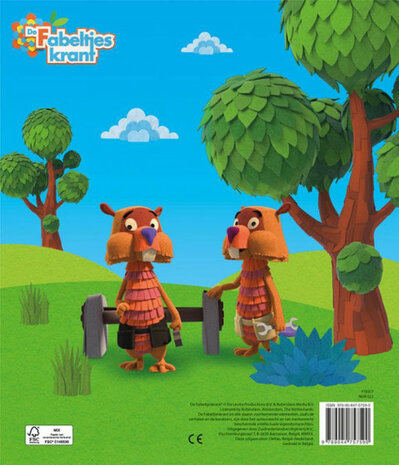 stickerboek De Fabeltjeskrant junior 24,5 cm papier blauw