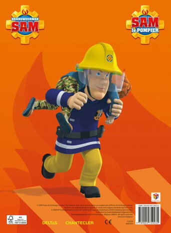 kleurblok brandweerman Sam junior oranje