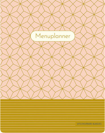 menuplanner Pink Patterns 17 x 22 cm papier