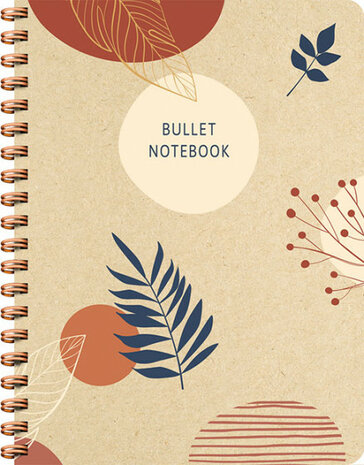 notitieboek Bullet Botanical 21 x 16 cm papier