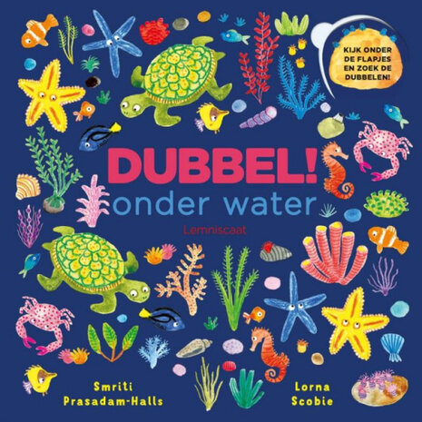 boek Dubbel! Onder water 21 x 21 cm karton