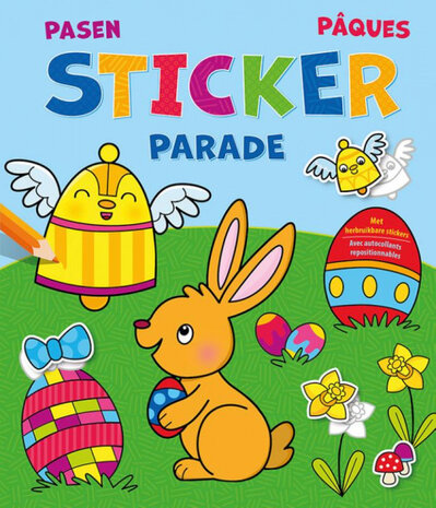 stickerboek Pasen 28 x 24 cm paperback 20 bladzijdes