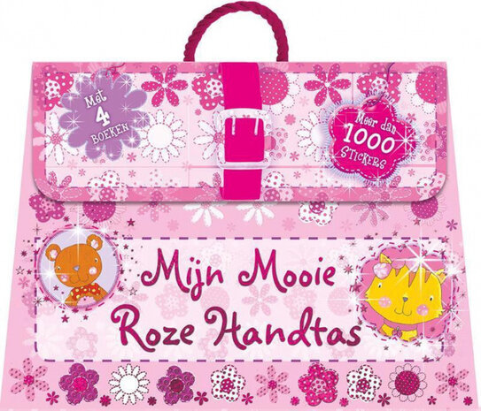stickerboek roze handtas meisjes 1000 stuks
