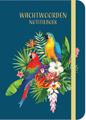 Wachtwoorden notitieboek - Tropical birds