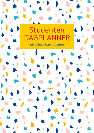 dagplanner Terrazzo Studenten 15 x 21 cm papier wit