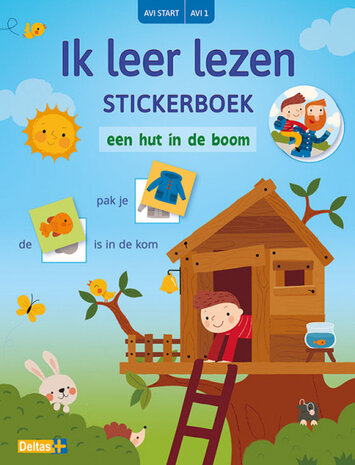 Ik leer lezen Stickerboek - Een hut in de boom