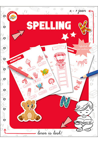 educatief boek spelling junior rood