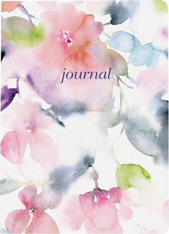 notitieboek Floral 20,3 x 15,2 cm karton