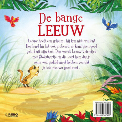 kinderboek De bange leeuw 26 cm