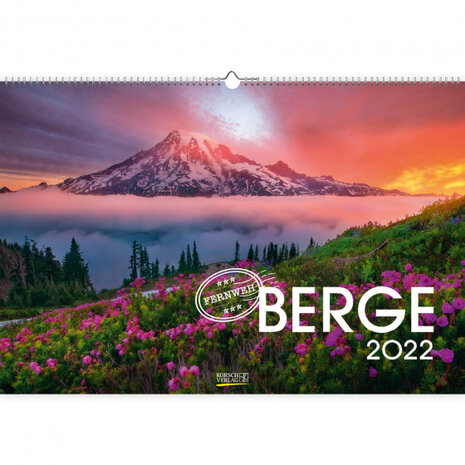 wandkalender Bergen 2022 papier 39 x 58 cm