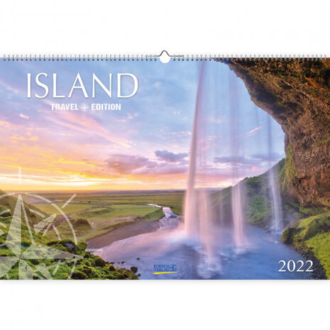 wandkalender Ijsland 2022 papier 39 x 58 cm