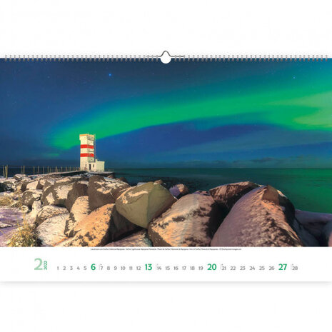 wandkalender Ijsland 2022 papier 39 x 58 cm