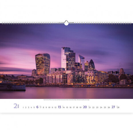 wandkalender London 2022 papier 39 x 58 cm