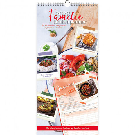 familieplanner Keuken 2022 papier 21 x 45 cm