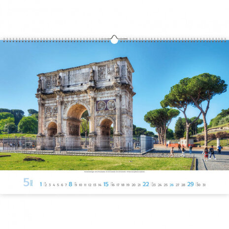 wandkalender Rome 2022 papier 39 x 58 cm