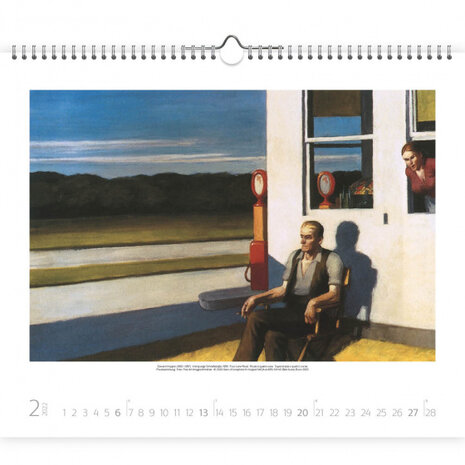 kalender Edward Hopper 2022 papier 46 x 55 cm