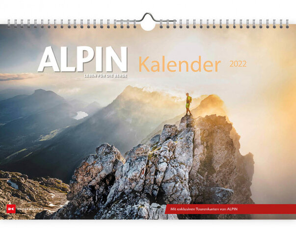 wandkalender 2022 Alpin 58 x 39,5 cm papier