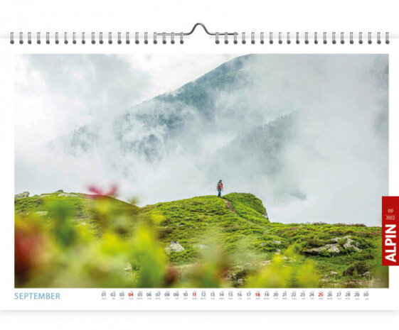 wandkalender 2022 Alpin 58 x 39,5 cm papier