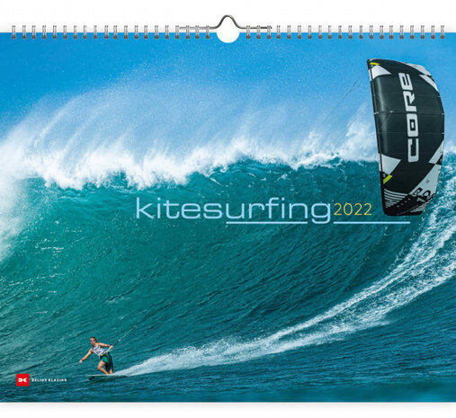 wandkalender 2022 Kitesurfen 56 cm papier turquoise