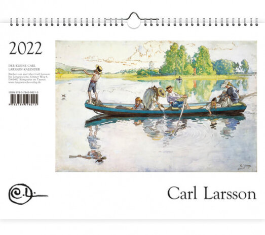 wandkalender Carl Larsson 2022 papier 23 x 31 cm wit