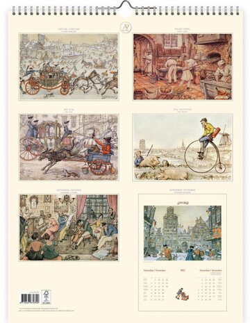 kalender 2022 Anton Pieck Hart 33,5 x 44 cm papier