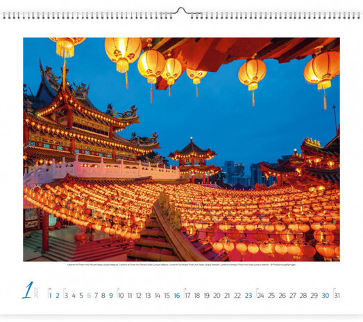 wandkalender 2022 Spirit of Asia 45,5 x 55 cm papier