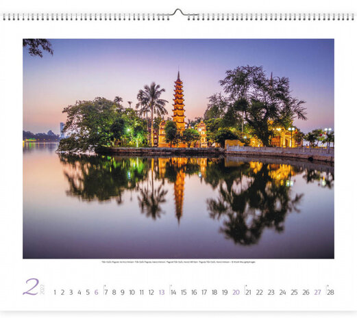 wandkalender 2022 Spirit of Asia 45,5 x 55 cm papier