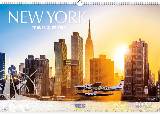 wandkalender 2022 New York Panorama 39 x 58 cm papier