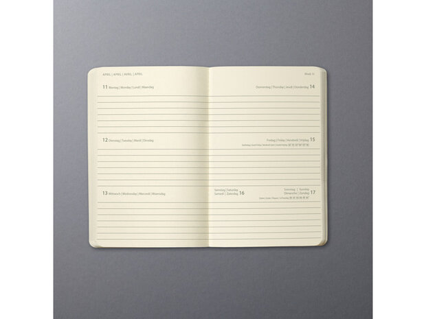 weekagenda 2022 Conceptum A6 hardcover grijs 176 pagina&#039;s