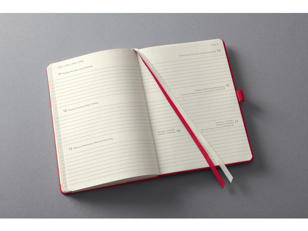 weekagenda 2022 Conceptum A5 hardcover rood 192 pagina&#039;s