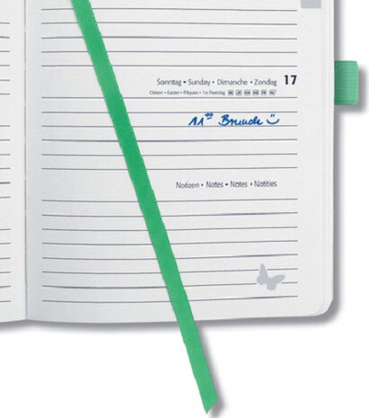 weekagenda 2022 Jolie A5 hardcover groen 174 pagina&#039;s