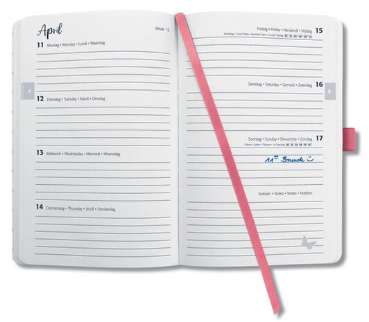 weekagenda 2022 Jolie A5 hardcover bloemen 174 pagina&#039;s