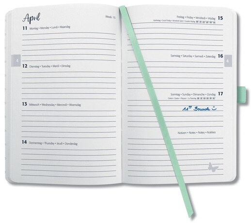 weekagenda 2022 Jolie A5 hardcover wit 174 pagina&#039;s