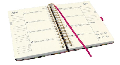 weekagenda 2022 Jolie A5 hardcover wit 106 pagina&#039;s