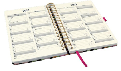 weekagenda 2022 Jolie A5 hardcover wit 106 pagina&#039;s