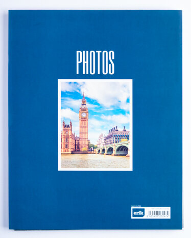 fotoalbum Londen paperback 13 x 20 cm papier blauw