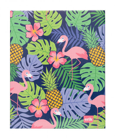 fotoalbum Tropical hardcover 10 x 15 cm blauw/groen