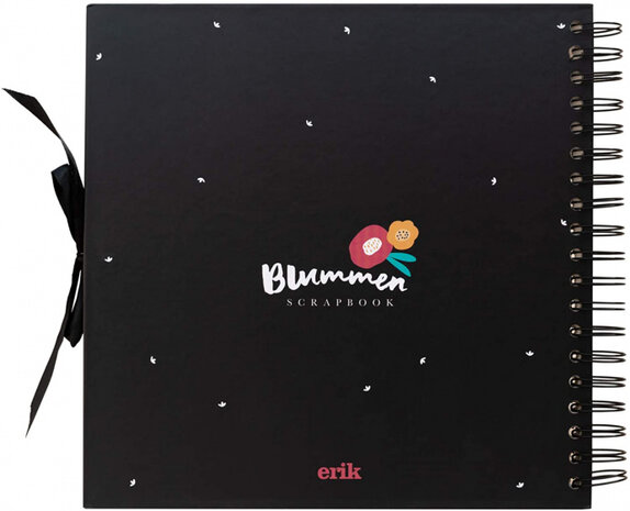 fotoalbum Blummen 13 x 20 cm papier zwart