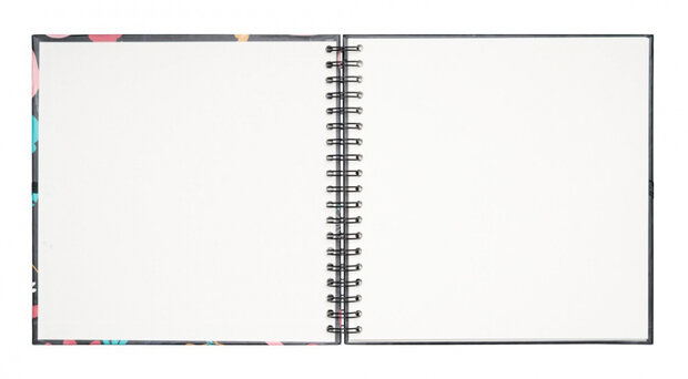 fotoalbum Blummen 13 x 20 cm papier zwart
