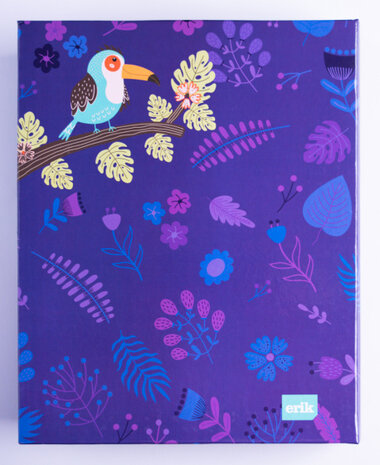 fotoalbum Luiaard hardcover 13 x 20 cm blauw