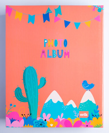 fotoalbum Lama hardcover 13 x 20 cm oranje
