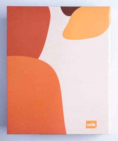 fotoalbum Happy memories hardcover 13 x 20 cm oranje