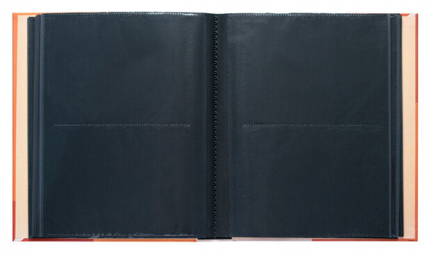 fotoalbum Happy memories hardcover 13 x 20 cm oranje